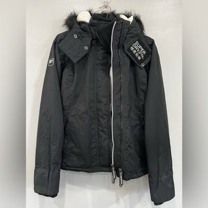 Superdry Hooded Faux Fur Sherpa SD-Windattacker Jacket